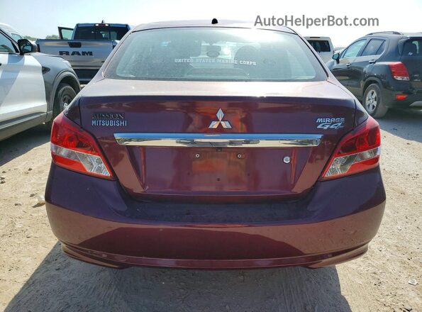 ML32F3FJ4JHF08750 2018 MITSUBISHI MIRAGE Purple Вид ззаду