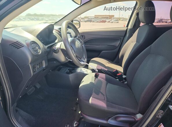 ML32F3FJ4KHF16834 2019 MITSUBISHI MIRAGE Black წინა სალონის ხედი