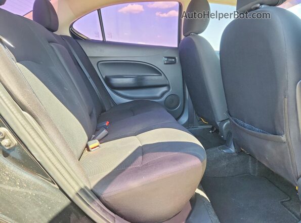 ML32F3FJ4KHF16834 2019 MITSUBISHI MIRAGE Black უკანა სავარძლების ხედი