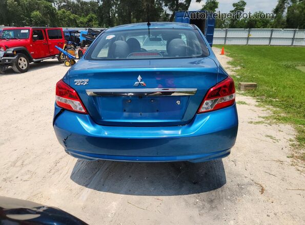 ML32F3FJ4LHF10579 2020 MITSUBISHI MIRAGE Blue Rear view