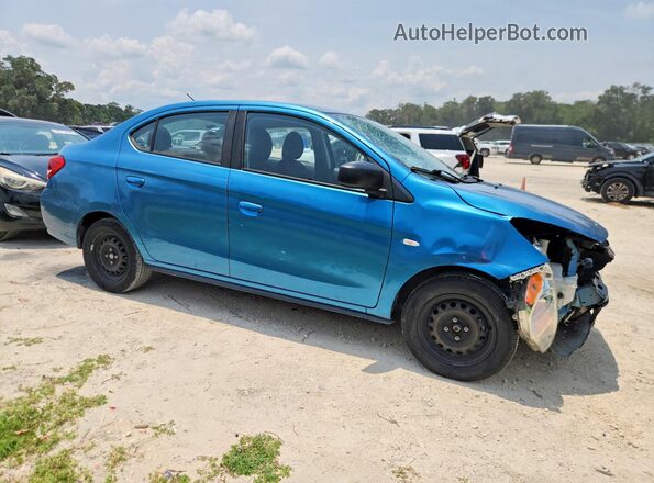 ML32F3FJ4LHF10579 2020 MITSUBISHI MIRAGE Blue Front right