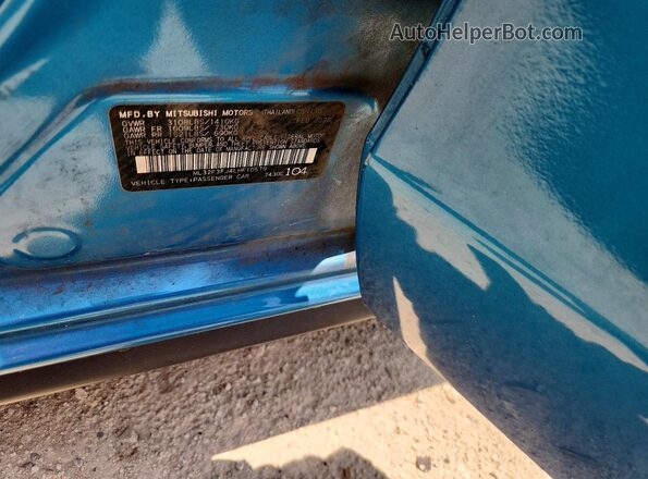 ML32F3FJ4LHF10579 2020 MITSUBISHI MIRAGE Blue Engine compartment view