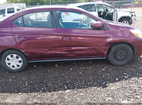 ML32F3FJ4LHF13062 2020 MITSUBISHI MIRAGE G4 Maroon Вид спереду