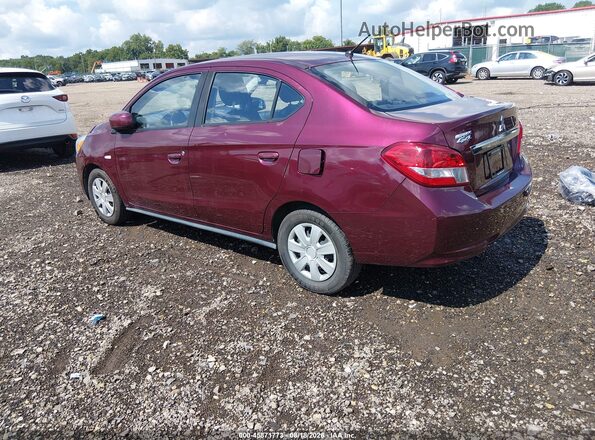 ML32F3FJ4LHF13062 2020 MITSUBISHI MIRAGE G4 Maroon Задня ліва чверть