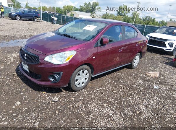 ML32F3FJ4LHF13062 2020 MITSUBISHI MIRAGE G4 Maroon Передня ліва чверть