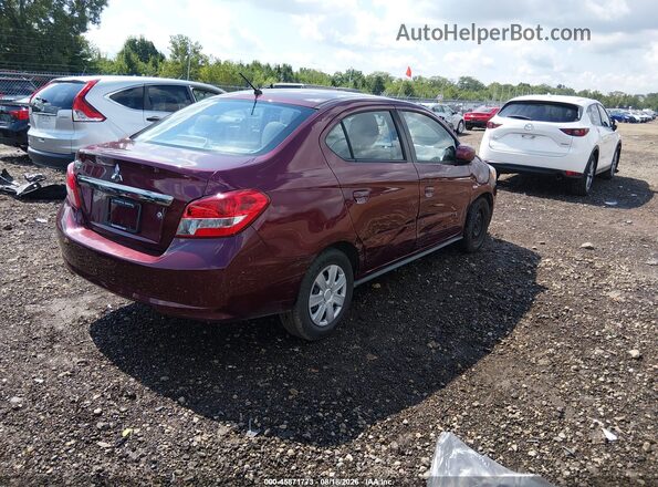 ML32F3FJ4LHF13062 2020 MITSUBISHI MIRAGE G4 Maroon Задня права чверть