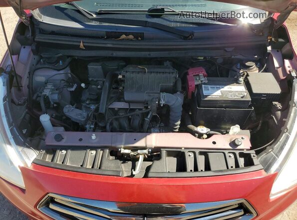 ML32F3FJ5HHF16124 2017 MITSUBISHI MIRAGE Red Vista interior trasera