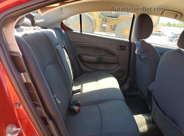 ML32F3FJ5HHF16124 2017 MITSUBISHI MIRAGE Red Vista de los asientos traseros
