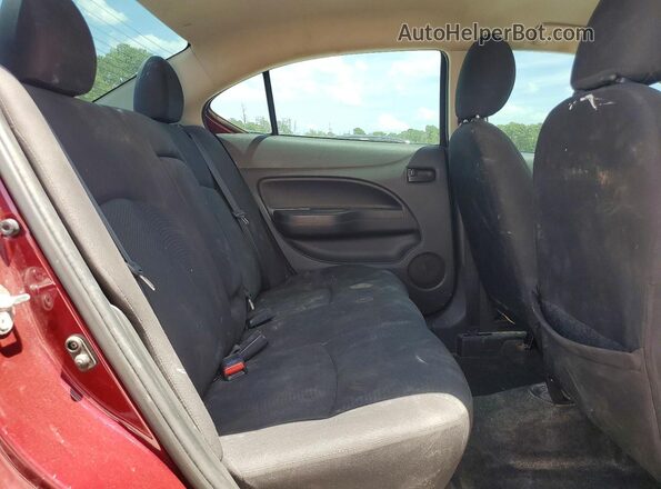 ML32F3FJ5HHF19069 2017 MITSUBISHI MIRAGE Purple Rear seats view