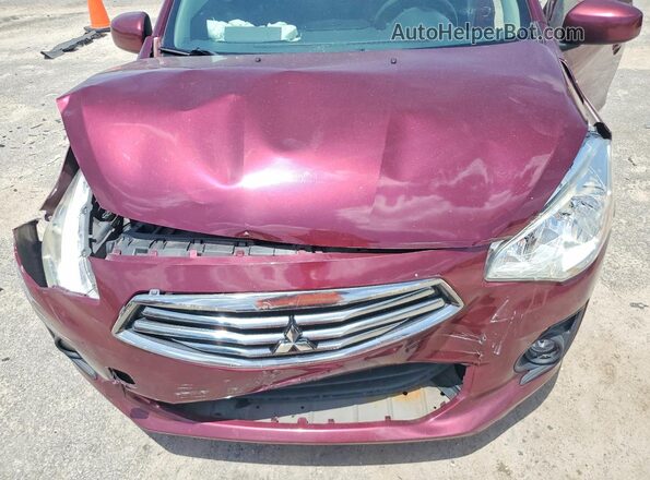 ML32F3FJ5HHF19069 2017 MITSUBISHI MIRAGE Purple Rear interior view
