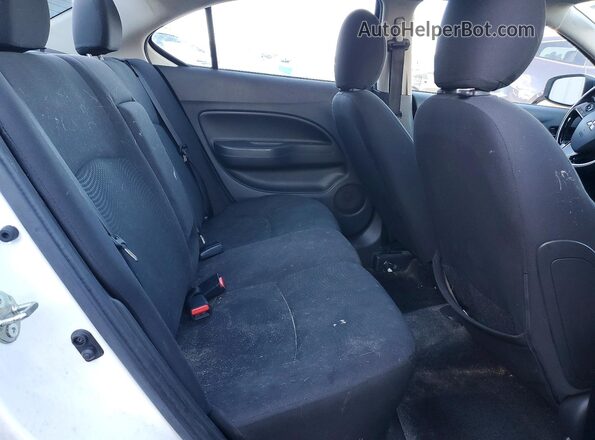 ML32F3FJ6JHF15876 2018 MITSUBISHI MIRAGE White უკანა სავარძლების ხედი