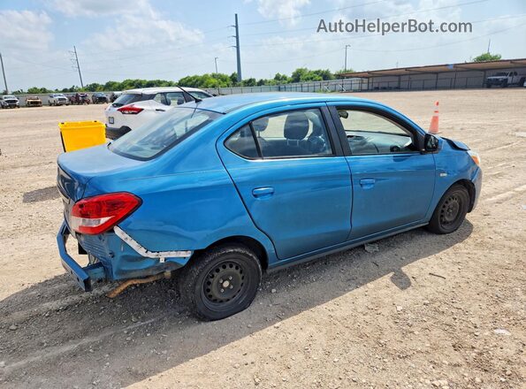 ML32F3FJ6LHF08848 2020 MITSUBISHI MIRAGE Blue Задня права чверть
