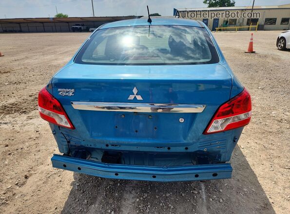 ML32F3FJ6LHF08848 2020 MITSUBISHI MIRAGE Blue Вид ззаду