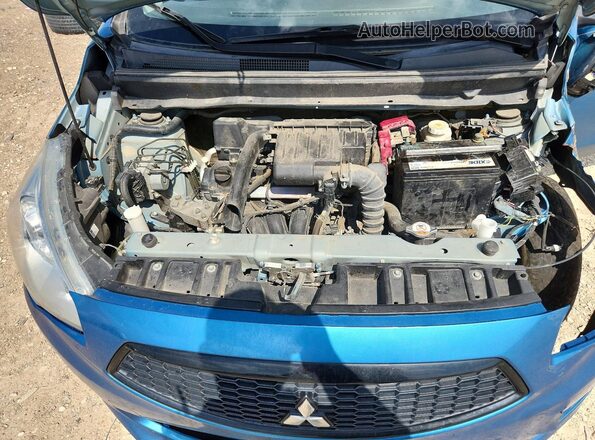 ML32F3FJ6LHF08848 2020 MITSUBISHI MIRAGE Blue Вид задньої частини салону
