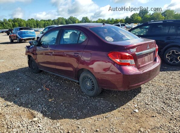 ML32F3FJ6LHF13063 2020 MITSUBISHI MIRAGE Maroon უკანა მარცხენა