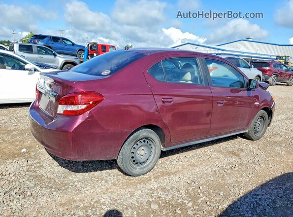 ML32F3FJ6LHF13063 2020 MITSUBISHI MIRAGE Maroon უკანა მარჯვენა