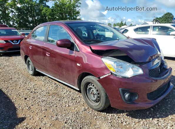 ML32F3FJ6LHF13063 2020 MITSUBISHI MIRAGE Maroon წინა მარჯვენა