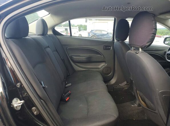 ML32F3FJ7HHF07814 2017 MITSUBISHI MIRAGE Black Հետևի նստատեղերի տեսք
