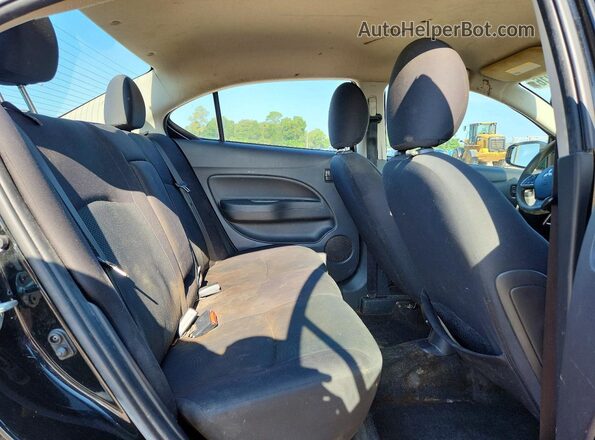 ML32F3FJ7JHF10136 2018 MITSUBISHI MIRAGE Black უკანა სავარძლების ხედი
