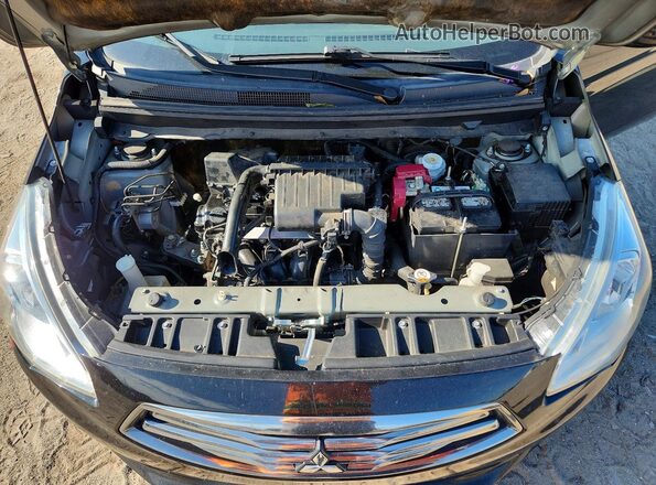 ML32F3FJ7JHF10136 2018 MITSUBISHI MIRAGE Black უკანა სალონის ხედი
