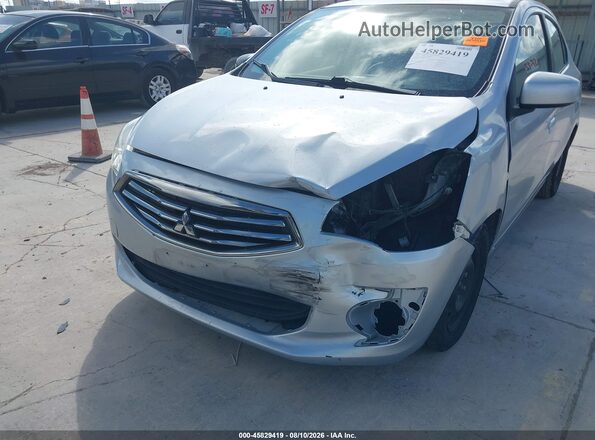 ML32F3FJ7KHF15256 2019 MITSUBISHI MIRAGE G4 Silver Front view