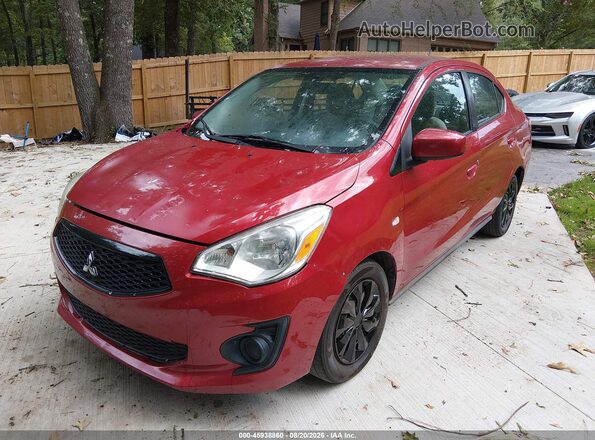 ML32F3FJ7LHF12889 2020 MITSUBISHI MIRAGE G4 Red Առջևի ձախ երեք քառորդ տեսարան