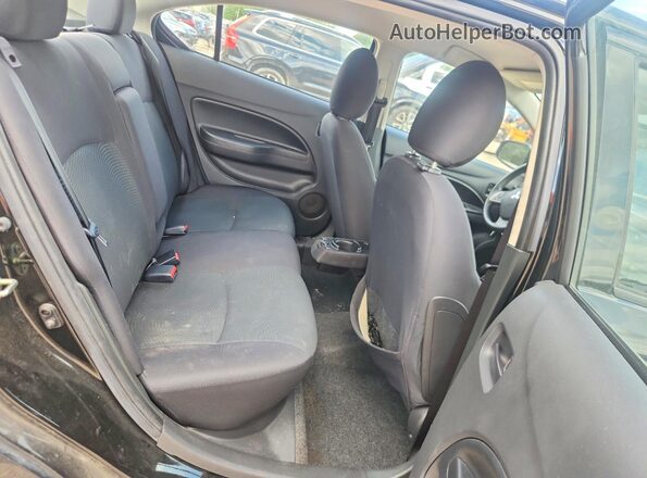 ML32F3FJ8KHF07361 2019 MITSUBISHI MIRAGE Black Вид задніх сидінь