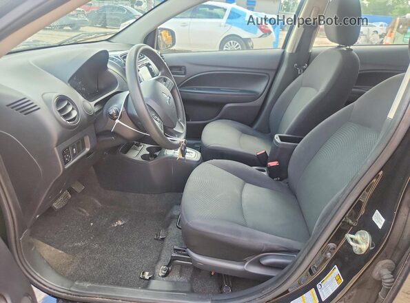 ML32F3FJ8KHF07361 2019 MITSUBISHI MIRAGE Black Вид салону спереду