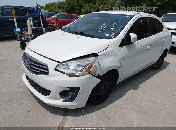 ML32F3FJ8KHF15069 2019 MITSUBISHI MIRAGE G4 White წინა მარცხენა ხედი სამი მეოთხედიდან