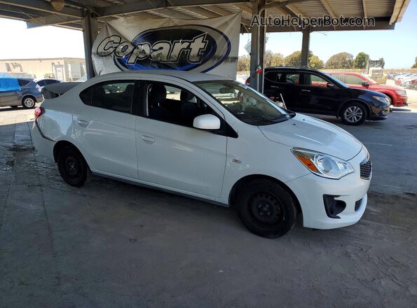 ML32F3FJ8LHF12609 2020 MITSUBISHI MIRAGE White Przód prawy