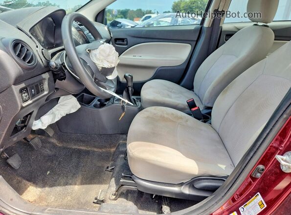 ML32F3FJ9HH000877 2017 MITSUBISHI MIRAGE Purple წინა სალონის ხედი