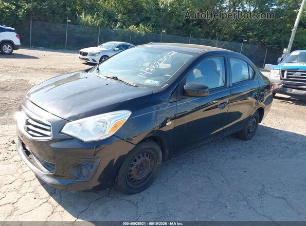 ML32F3FJ9HH001592 2017 MITSUBISHI MIRAGE G4 Black წინა მარცხენა ხედი სამი მეოთხედიდან