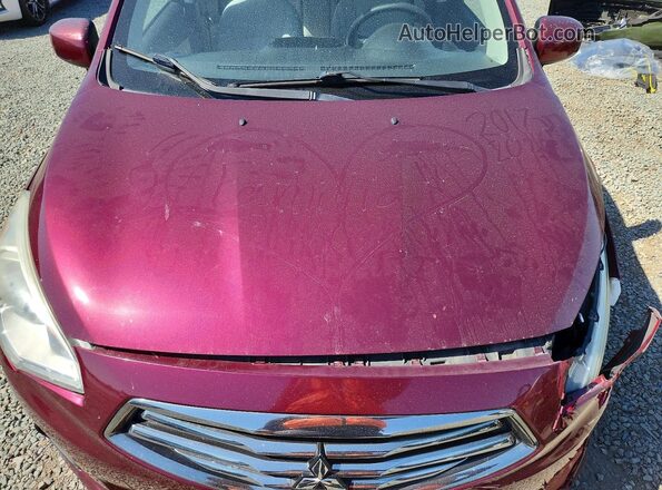 ML32F3FJ9HHF05045 2017 MITSUBISHI MIRAGE Burgundy Rear interior view