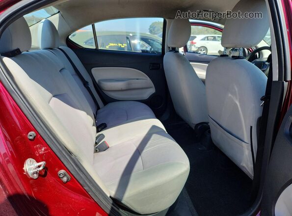 ML32F3FJ9HHF05045 2017 MITSUBISHI MIRAGE Burgundy Rear seats view