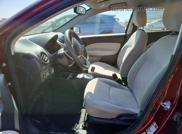 ML32F3FJ9HHF05045 2017 MITSUBISHI MIRAGE Burgundy Front interior view