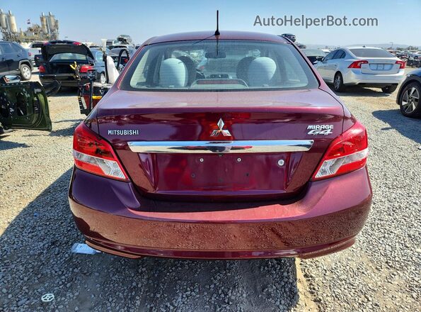 ML32F3FJ9HHF05045 2017 MITSUBISHI MIRAGE Burgundy Rear view