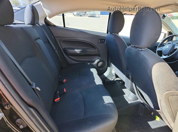 ML32F3FJ9HHF19298 2017 MITSUBISHI MIRAGE Black Vista de los asientos traseros
