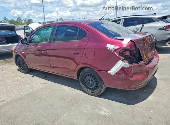 ML32F3FJ9JHF05987 2018 MITSUBISHI MIRAGE Burgundy Rear left