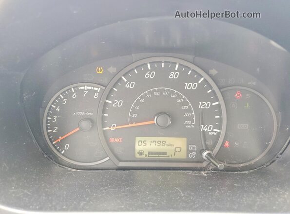 ML32F3FJ9JHF05987 2018 MITSUBISHI MIRAGE Burgundy Instrument cluster view