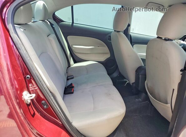 ML32F3FJ9JHF05987 2018 MITSUBISHI MIRAGE Burgundy Rear seats view