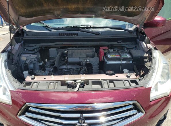 ML32F3FJ9JHF05987 2018 MITSUBISHI MIRAGE Burgundy Rear interior view