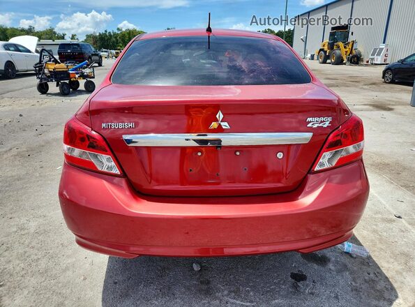 ML32F3FJ9KHF08261 2019 MITSUBISHI MIRAGE Red Rear view