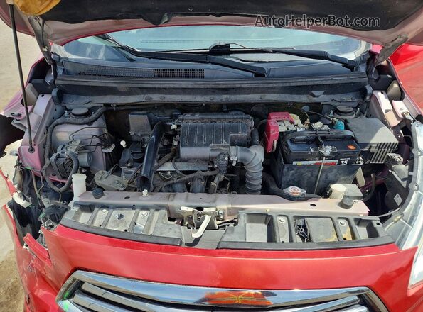 ML32F3FJ9KHF08261 2019 MITSUBISHI MIRAGE Red Rear interior view