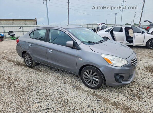 ML32F3FJXJHF09904 2018 MITSUBISHI MIRAGE Gray Առջևի աջ
