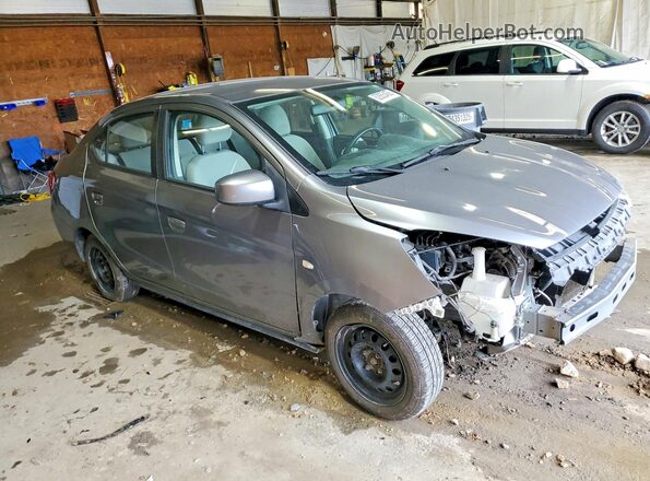 ML32F3FJXKHF00959 2019 MITSUBISHI MIRAGE Gray წინა მარჯვენა