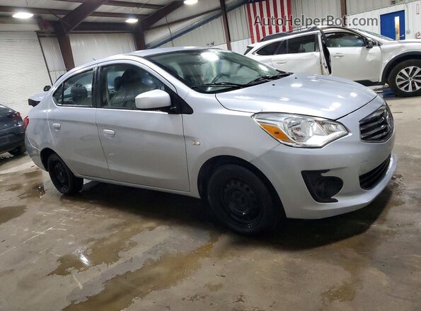 ML32F3FJXKHF13260 2019 MITSUBISHI MIRAGE Silver Delantero derecho