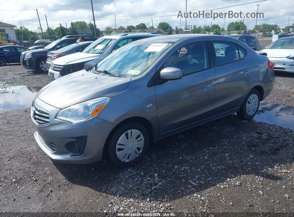 ML32F3FJXKHF13808 2019 MITSUBISHI MIRAGE G4 Gray Առջևի ձախ երեք քառորդ տեսարան