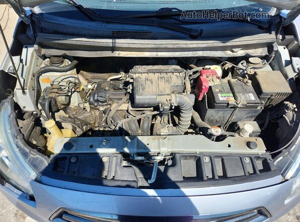 ML32F4FJ4HHF09106 2017 MITSUBISHI MIRAGE Silver Vista interior trasera