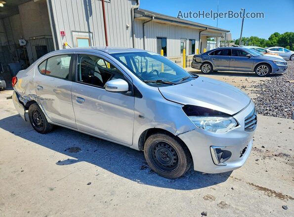 ML32F4FJ4HHF09106 2017 MITSUBISHI MIRAGE Silver Delantero derecho