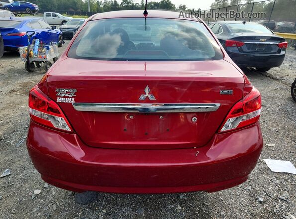 ML32F4FJ5LHF06577 2020 MITSUBISHI MIRAGE Red უკანა ხედი